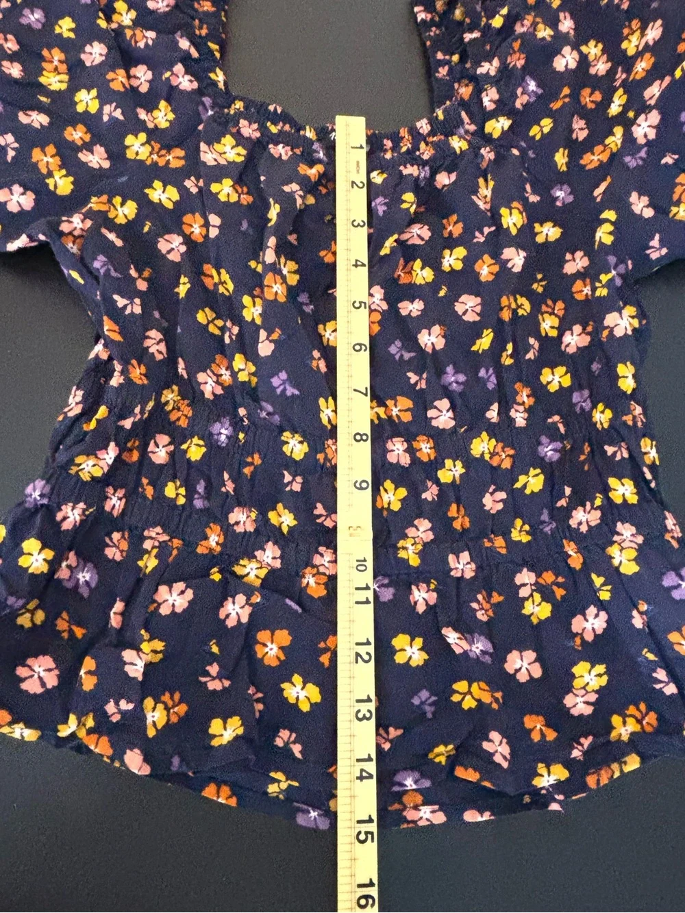 Madewell Aloha Floral Puff Sleeve Blouse SZ S